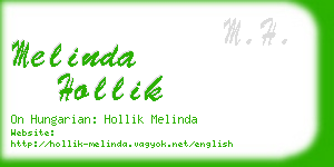 melinda hollik business card